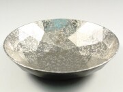 プラチナ濃黒釉掛分 ダイヤ大鉢