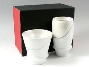 【有田焼 匠の蔵】 プロスト(プラチナ)　至高の焼酎グラス・プレミアムビアグラスセット＜オリジナル＞