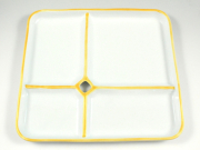 雲母金ライン One Plate 1+3 with hole【オールインワン仕切りプレート】