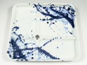 筆流し One Plate 1+3 with hole【オールインワン仕切りプレート】