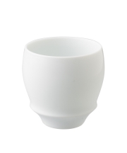 【有田焼 匠の蔵】白磁（丸）　SAKE GLASS