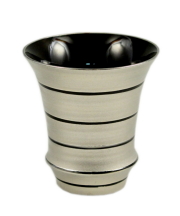 【有田焼 匠の蔵】銀独楽（反）　SAKE GLASS＜オリジナル＞