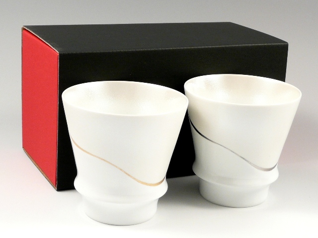 【有田焼 匠の蔵】 プロスト(金・プラチナ)　ペア至高の焼酎グラス＜オリジナル＞