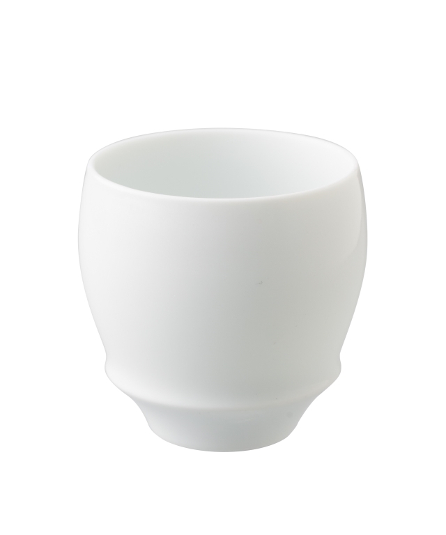 【有田焼 匠の蔵】白磁（丸）　SAKE GLASS
