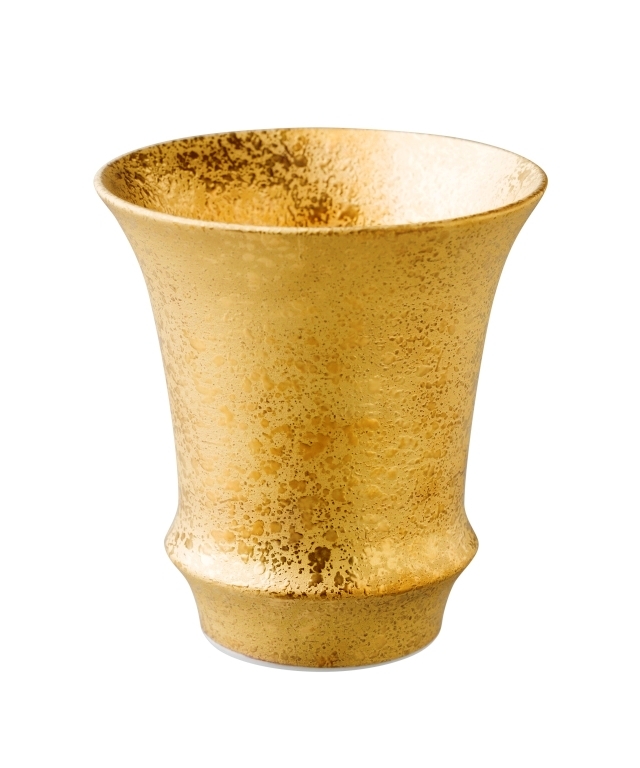 【有田焼 匠の蔵】金彩（反）　SAKE GLASS