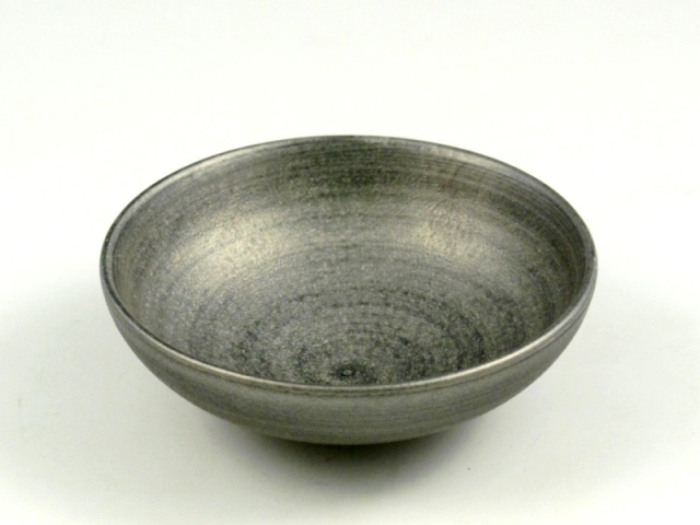 晶雲母銀　空浅小鉢