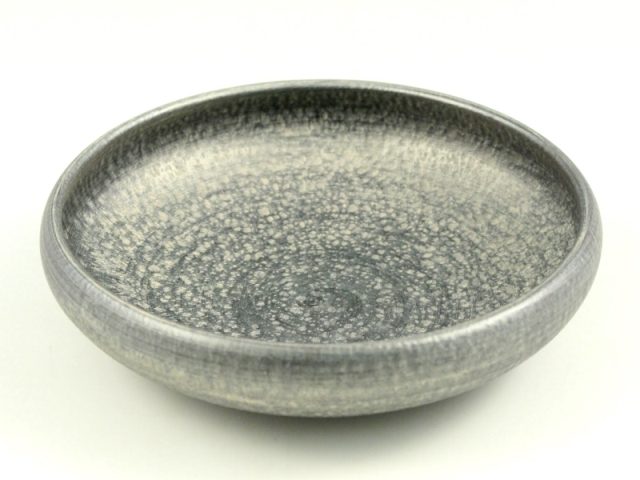 MSN-00100 有田焼陶悦窯 晶雲母 銀　6寸鉢 有田焼 陶悦窯 晶雲母金6寸鉄鉢 | MatsuBokkuri