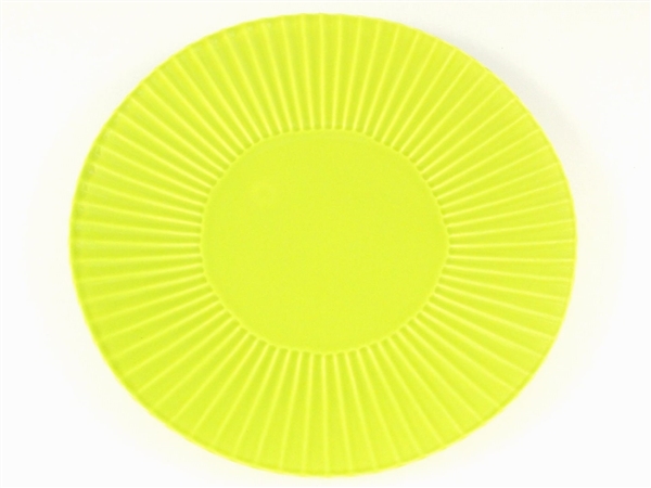 若草　しのぎ特大皿【9寸皿 26cmプレート】