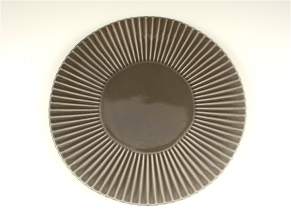 グレーしのぎ大皿【7寸皿 21cmプレート】