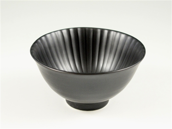 黒マットしのぎ茶碗
