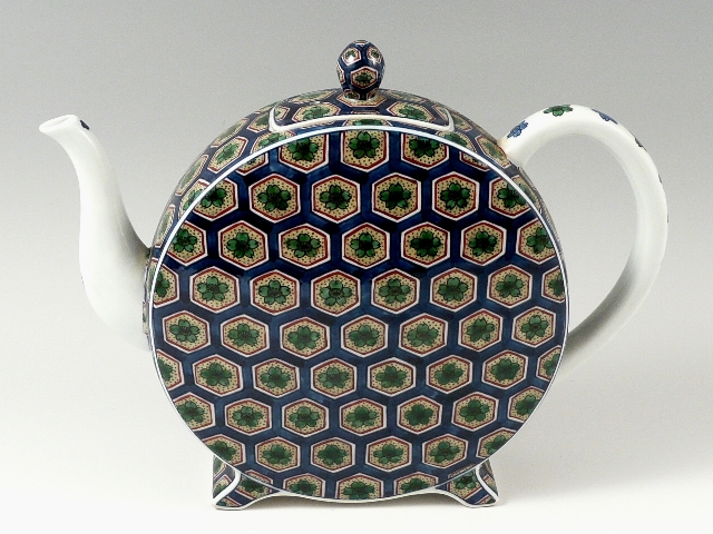 【村上玄輝 作品】染錦黄彩亀甲桜文　水注