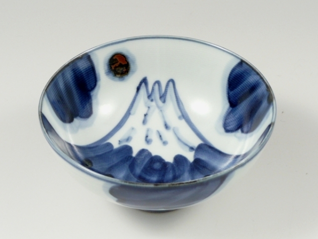 富士山　茶碗 小