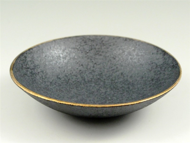 晶渕金　深５寸皿