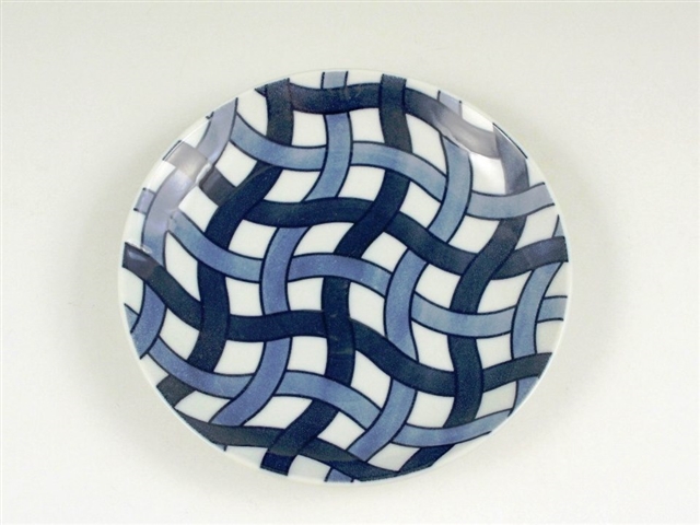 結　織　５寸皿