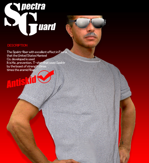 防刃  スペクトラＴシャツ スペクトラガード アラミド 切創耐性 防犯 護身 セキュリティ 切れにくいTシャツ