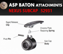 ASPネクサスサブキャップ バトンクリップ