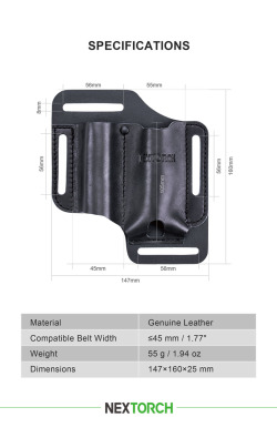 V40 EDC レザーホルスター