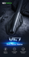 V67 デューティ 2 way 本革バトンホルスター