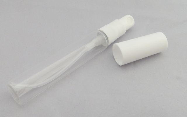 ガラス透明瓶　香水スプレーボトル　スリム8ml メール便可