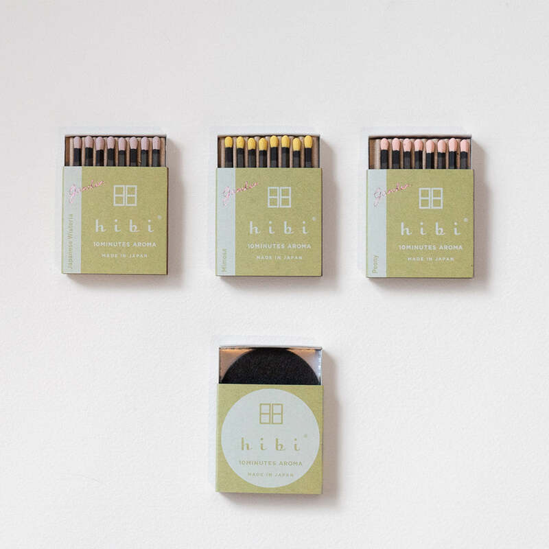 hibi garden.レギュラーボックス(マット付) 10MINUTES AROMA 　お香スティック8本と専用のお香マットがセット【ネコポス（追跡可能メール便）対応】