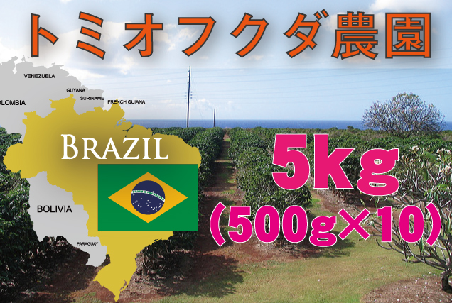 　ブラジル　トミオフクダ農園　　5kg　中煎り