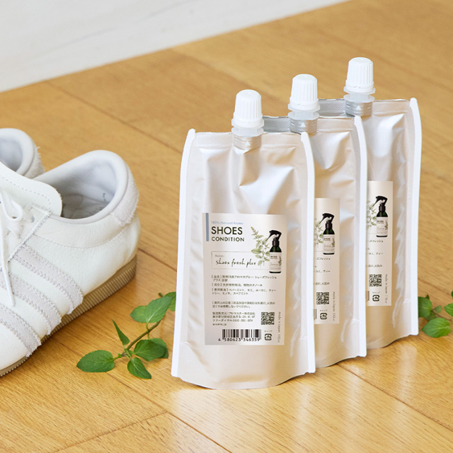 くつ消臭｜アロマスプレー詰替 110ml 3本セット シューズフレッシュプラス【メール便送料無料】