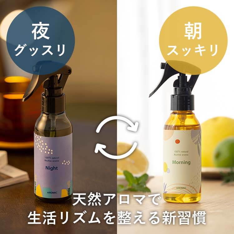 【定期購入】ルーティン アロマスプレー【Morning】【Night】100ml 【送料無料】