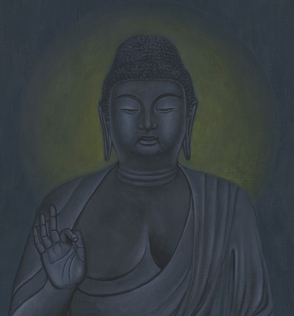 仏画｜ジークレー版画｜薬師如来像 川原美奈 【F10号】