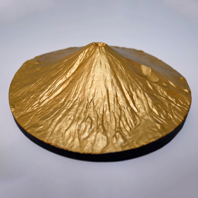 黄金色　富士山 置物 1/70,000 第三景 黄金富士（こがねふじ）｜平成富嶽三十六景 富士山置物