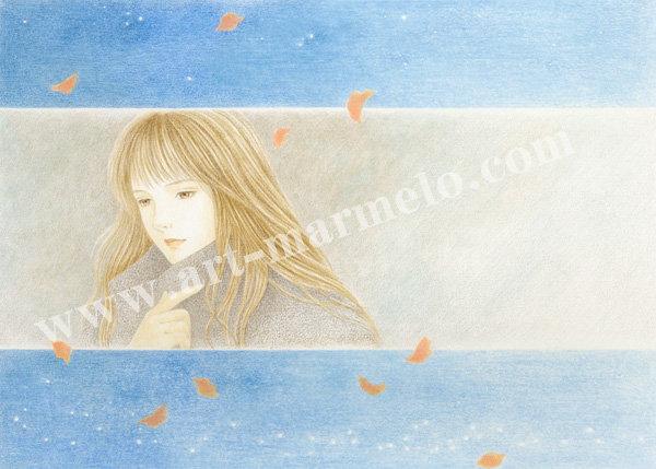 目黒直子の原画「TRANSIT」、版画の通販専門店アートロマルメロ