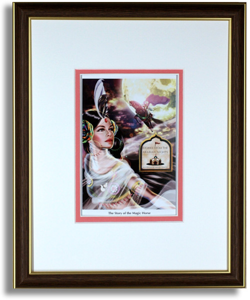 横田美晴のポストカード額装「The Story of the Magic Horse」額装