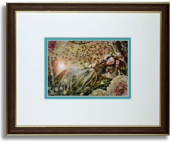 横田美晴のポストカード額装「The Brier Rose」額装