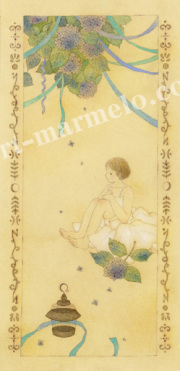 蓮田千尋の原画「紫陽花」