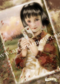 横田美晴　「夕暮れ」、厳選、希少画集・額装画、人気作品、新品高級額 額装付 横田美晴 「夕暮れ」、厳選、希少画集・額装画、人気作品、新品