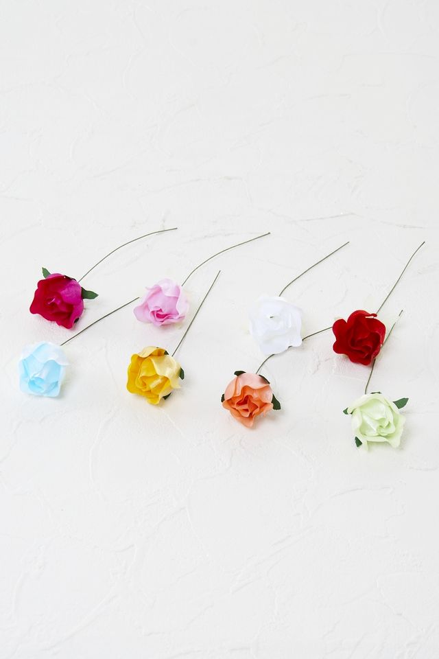 【アートフラワーパーツ・造花・染花・布花】ミニバラ