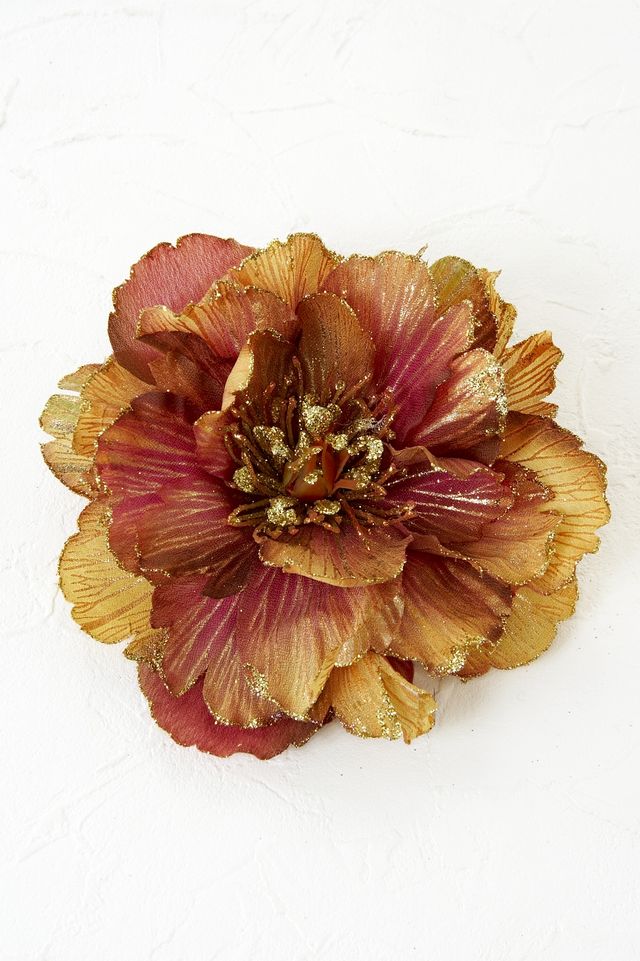 【コサージュ＆髪飾り・2WAYタイプ】サルフール／ゴールドブラウン