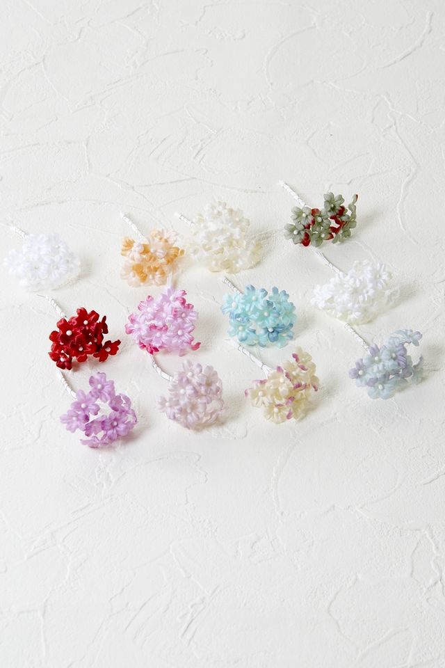 【アートフラワーパーツ・造花・染花・布花】ベビーカスミ（10輪/1束）