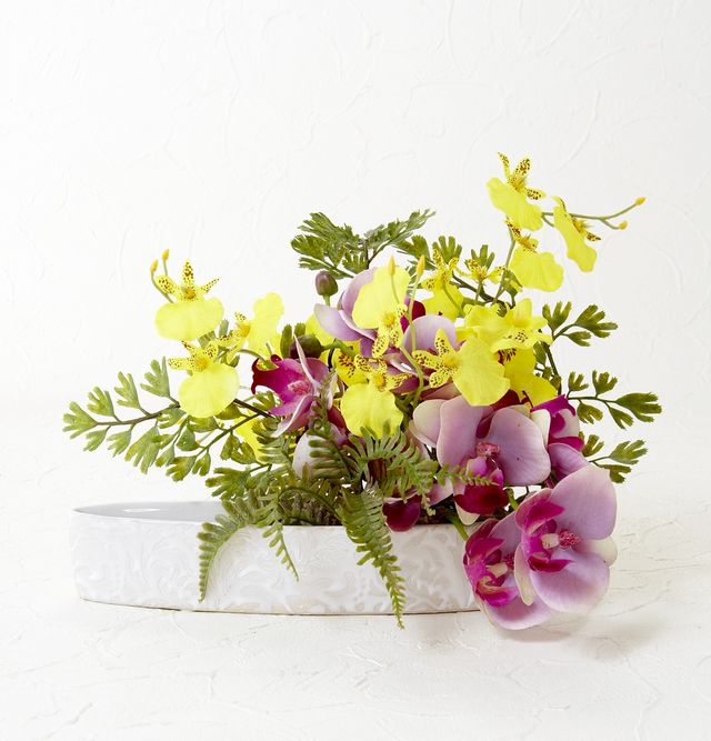 【造花・アートフラワーアレンジメント】アジアンオーキッド