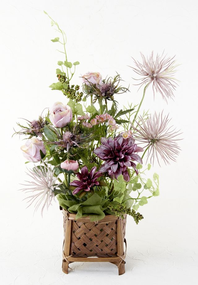 【造花・和モダン・和風アレンジメント】 琉奈−runa