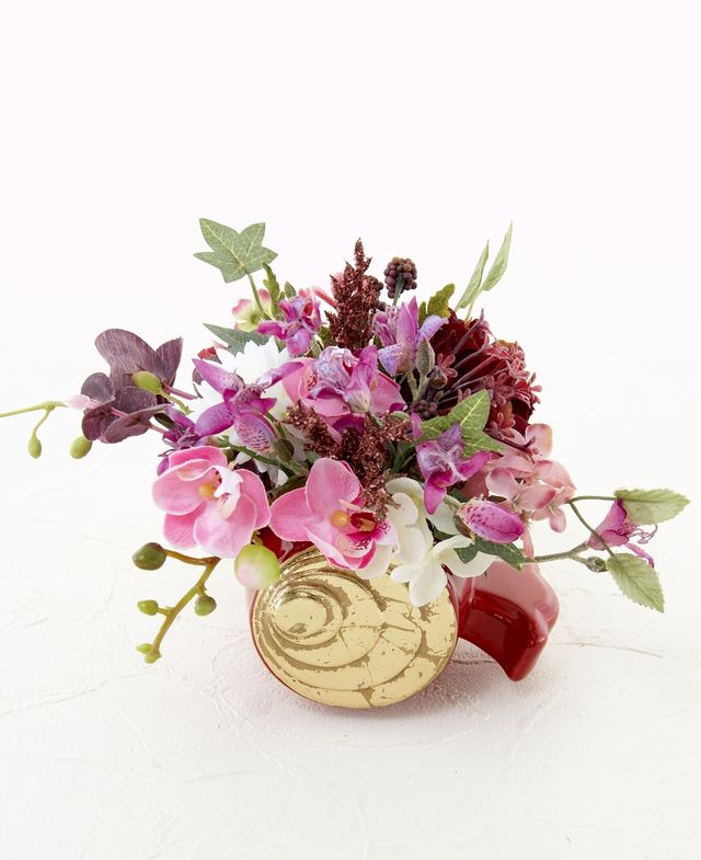 フラワーアレンジメント　造花 造花・アーティフィシャルフラワー・和モダンアレンジメント】花