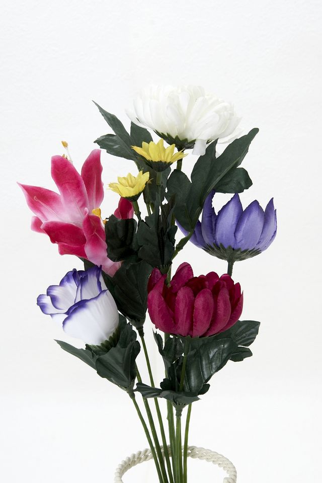【お墓・仏壇用造花】エコ供花−１束タイプ（鉄心不使用仏花）