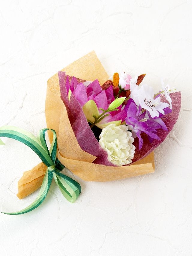 【造花ミニ花束】手のひらブーケ20