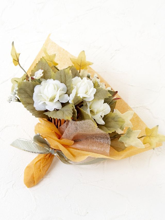 【造花ミニ花束】手のひらブーケ57