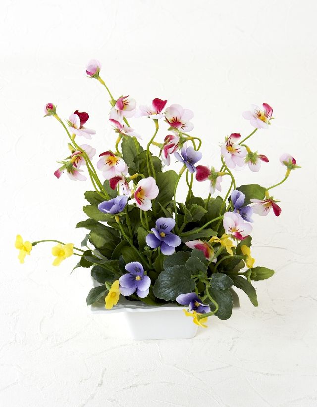 【造花・ナチュラルグリーン・多肉植物・】wild grass arrangement -F