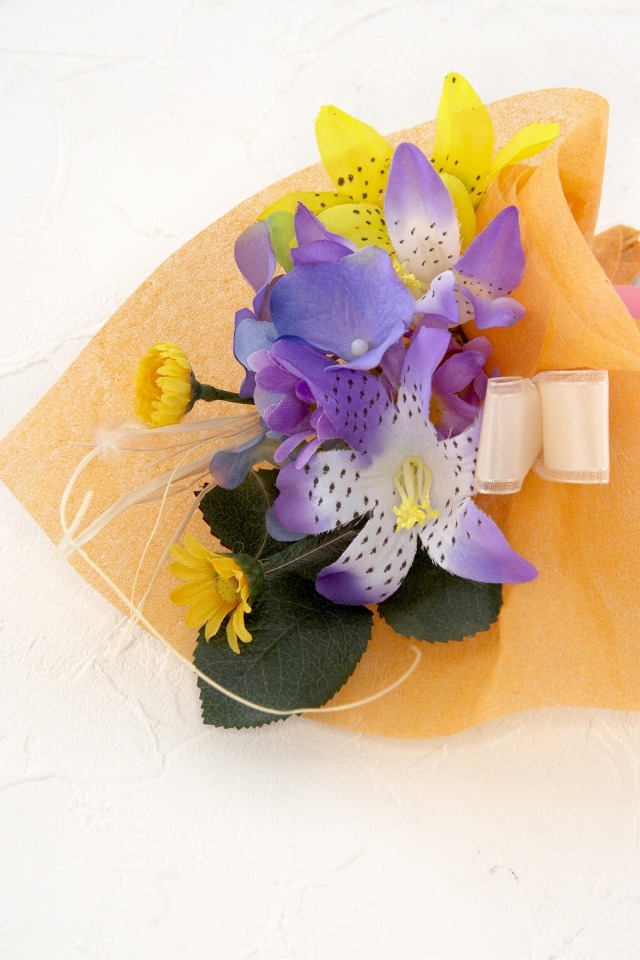 【造花ミニ花束】手のひらブーケＩ