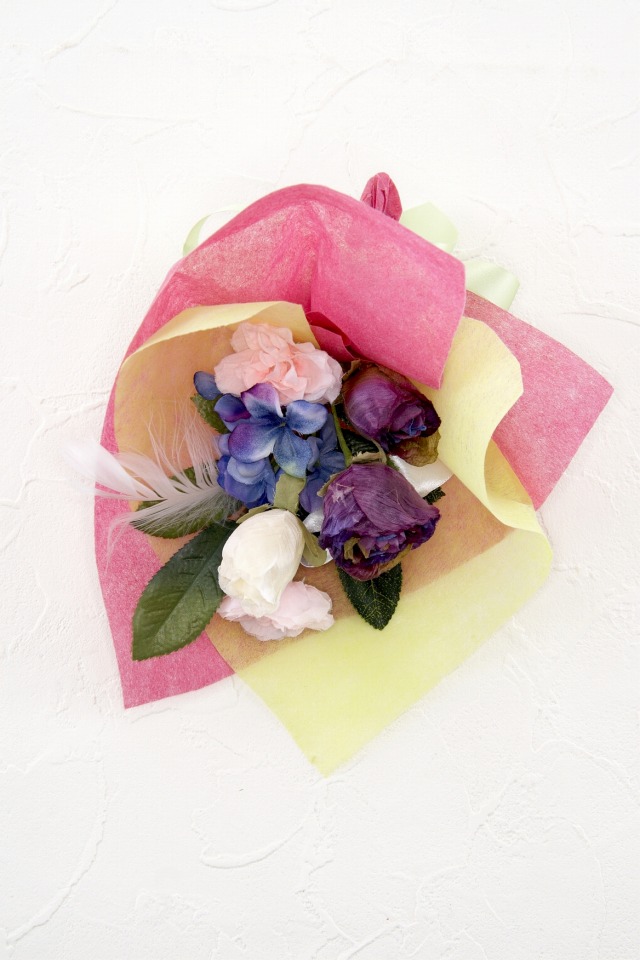 【造花ミニ花束】手のひらブーケ３１