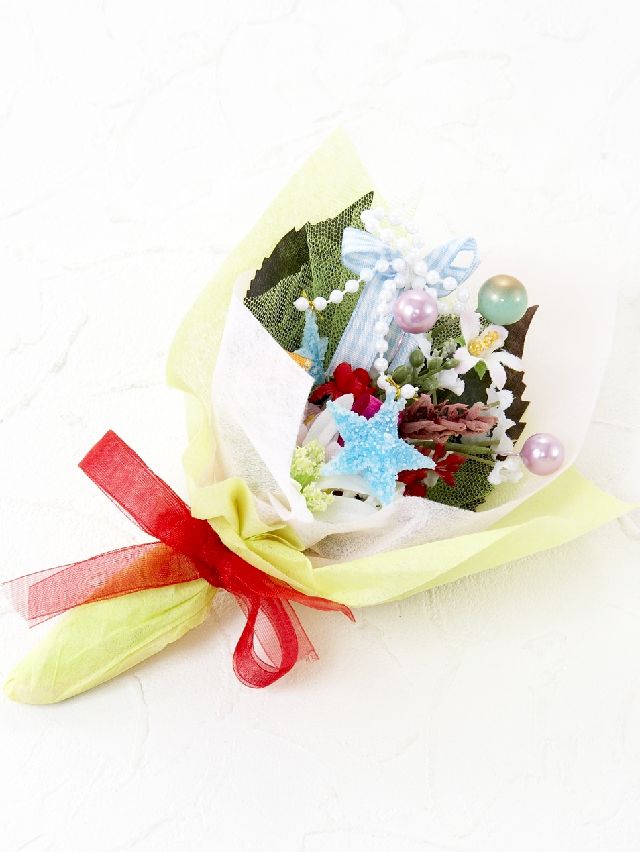 【造花ミニ花束】手のひらブーケ10