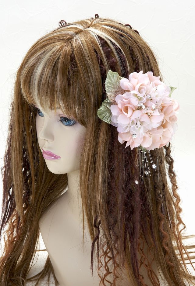 特価SALE 髪飾り・ヘアアクセサリー】紫陽花－パープル・バレッタ 造花  