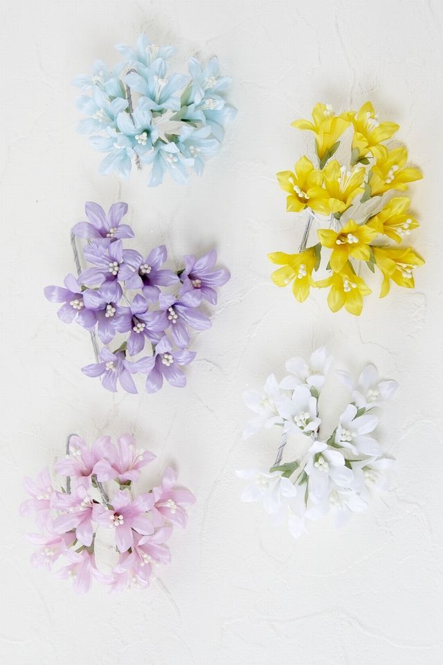 【アートフラワーパーツ・造花・染花・布花】フリージア