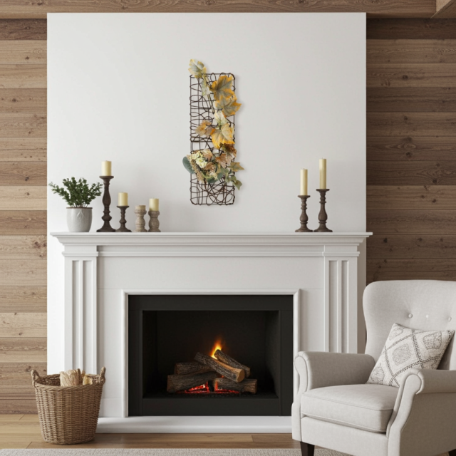 【壁掛け・造花 アーティフィシャルフラワー・ オリジナルハンギングアレンジ】久利武-くりむ-